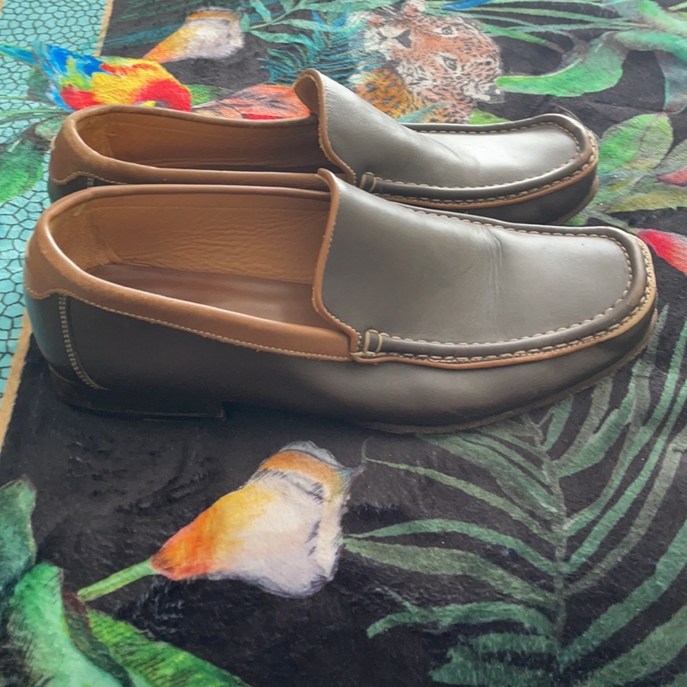 Coach Brown Leather Loafers.